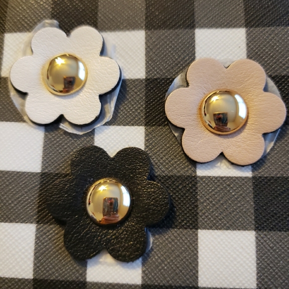 NWOT Michael Kors Black/White Gingham Wristlet Wallet - Picture 8 of 9